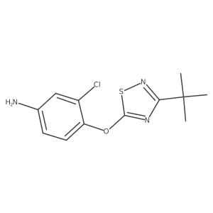 4-[(3-Tert-butyl-1,2,4-thiadiazol-5-yl)oxy]-3-chloroaniline结构式