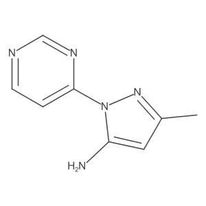 3-methyl-1-(pyrimidin-4-yl)-1H-pyrazol-5-amine结构式