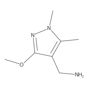 (3-methoxy-1,5-dimethyl-1H-pyrazol-4-yl)methanamine结构式