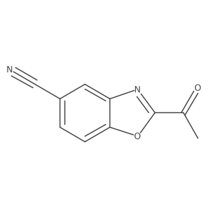 2-Acetylbenzo[d]oxazole-5-carbonitrile结构式