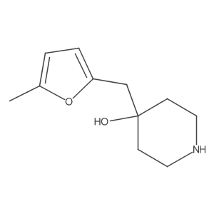 4-[(5-Methylfuran-2-yl)methyl]piperidin-4-ol Structure