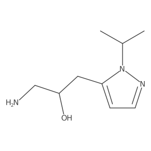 1-amino-3-[1-(propan-2-yl)-1H-pyrazol-5-yl]propan-2-ol Structure