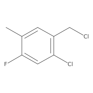 2-Chloro-4-fluoro-5-methylbenzyl chloride Structure