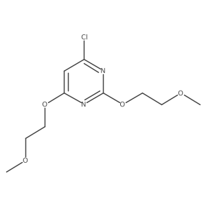 Pyrimidine, 4-chloro-2,6-bis(2-methoxyethoxy)-结构式