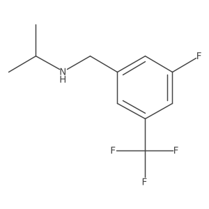 {[3-Fluoro-5-(trifluoromethyl)phenyl]methyl}(propan-2-yl)amine Structure