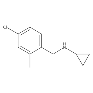 N-[(4-chloro-2-methylphenyl)methyl]cyclopropanamine Structure