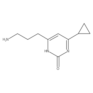 2(1H)-Pyrimidinone, 4-(3-aminopropyl)-6-cyclopropyl- Structure