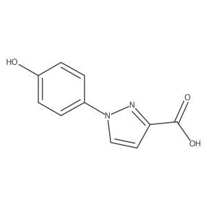 1-(4-Hydroxyphenyl)pyrazole-3-carboxylic acid Structure