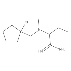 Butanimidamide, 2-[[(1-hydroxycyclopentyl)methyl]methylamino]-结构式