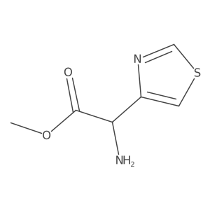 Methyl 2-amino-2-(thiazol-4-yl)acetate结构式