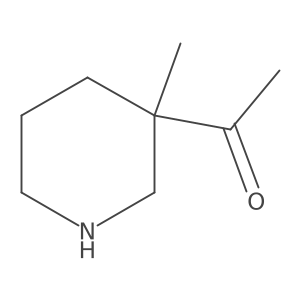 1-(3-Methylpiperidin-3-yl)ethan-1-one Structure