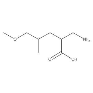 2-(Aminomethyl)-5-methoxy-4-methylpentanoic acid Structure
