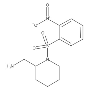[1-(2-Nitrobenzenesulfonyl)piperidin-2-yl]methanamine Structure