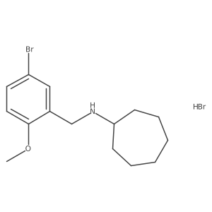 N-(5-bromo-2-methoxybenzyl)cycloheptanamine hydrobromide Structure