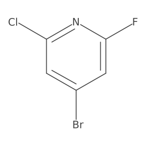 4-Bromo-2-chloro-6-fluoropyridine结构式