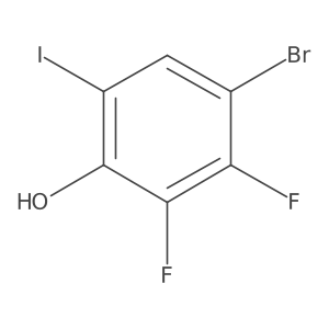 4-Bromo-2,3-difluoro-6-iodophenol Structure