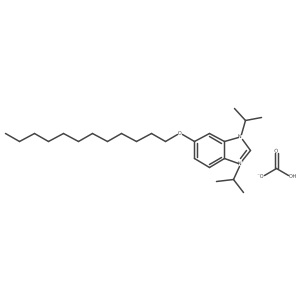 5-(Dodecyloxy)-1,3-diisopropyl-1H-benzo[d]imidazol-3-ium hydrogen carbonate Structure