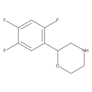 2-(2,4,5-Trifluorophenyl)morpholine Structure