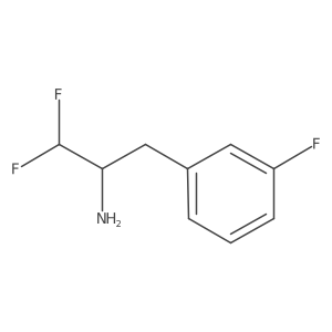 1,1-Difluoro-3-(3-fluorophenyl)propan-2-amine结构式