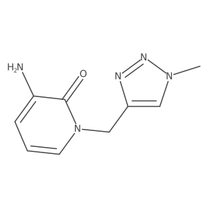 3-amino-1-[(1-methyl-1H-1,2,3-triazol-4-yl)methyl]-1,2-dihydropyridin-2-one Structure