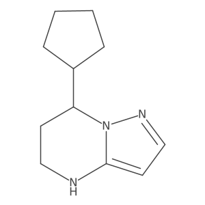 7-Cyclopentyl-4H,5H,6H,7H-pyrazolo[1,5-a]pyrimidine Structure