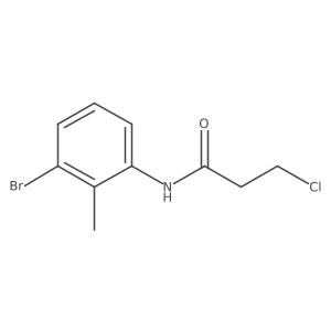 N-(3-bromo-2-methylphenyl)-3-chloropropanamide结构式