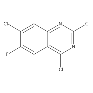 2,4,7-Trichloro-6-fluoroquinazoline Structure