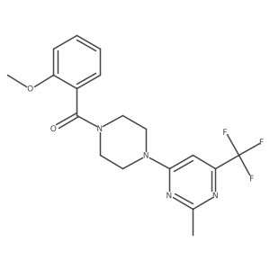 4-[4-(2-Methoxybenzoyl)piperazin-1-yl]-2-methyl-6-(trifluoromethyl)pyrimidine Structure