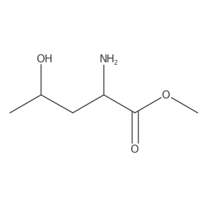 Methyl 2-amino-4-hydroxypentanoate Structure