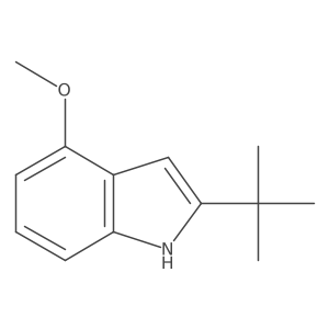 2-(tert-Butyl)-4-methoxy-1H-indole结构式