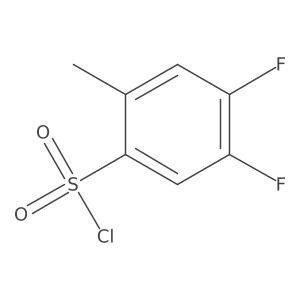4,5-Difluoro-2-methylbenzenesulfonyl chloride结构式