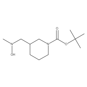 Tert-butyl 3-{[hydroxy(methyl)amino]methyl}piperidine-1-carboxylate Structure