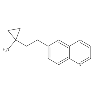 1-[2-(Quinolin-6-yl)ethyl]cyclopropan-1-amine结构式