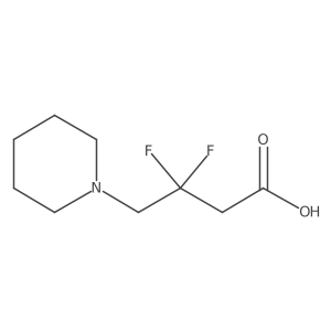 3,3-Difluoro-4-(piperidin-1-yl)butanoic acid Structure