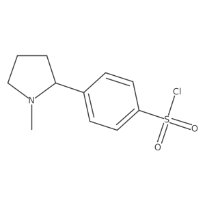 4-(1-Methyl-2-pyrrolidinyl)benzenesulfonyl chloride结构式