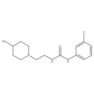 1-(3-Chlorophenyl)-3-(2-(4-hydroxypiperidin-1-yl)ethyl)urea Structure