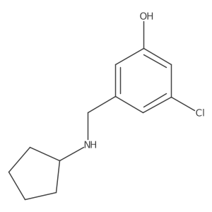 3-Chloro-5-[(cyclopentylamino)methyl]phenol Structure