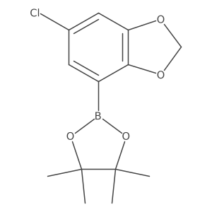 2-(6-Chlorobenzo[d][1,3]dioxol-4-yl)-4,4,5,5-tetramethyl-1,3,2-dioxaborolane Structure