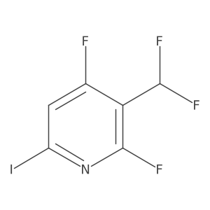 3-(Difluoromethyl)-2,4-difluoro-6-iodopyridine Structure