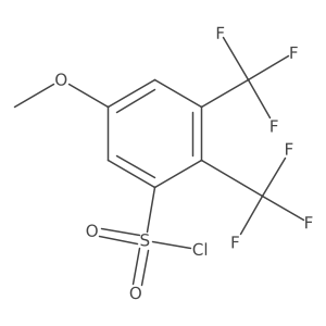 2,3-Bis(trifluoromethyl)-5-methoxybenzenesulfonyl chloride Structure