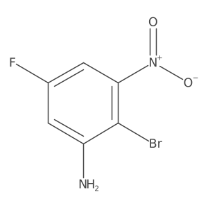 2-Bromo-5-fluoro-3-nitroaniline结构式