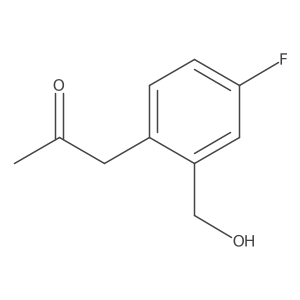 1-(4-Fluoro-2-(hydroxymethyl)phenyl)propan-2-one Structure