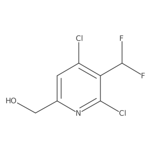 (4,6-Dichloro-5-(difluoromethyl)pyridin-2-yl)methanol Structure