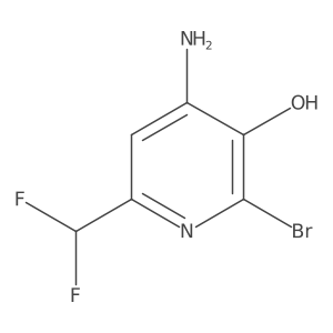 4-Amino-2-bromo-6-(difluoromethyl)pyridin-3-ol Structure