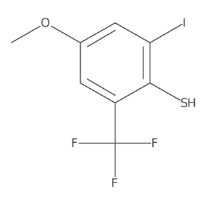 2-Iodo-4-methoxy-6-(trifluoromethyl)benzenethiol Structure