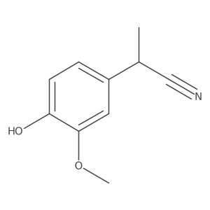 2-(4-Hydroxy-3-methoxyphenyl)propanenitrile Structure
