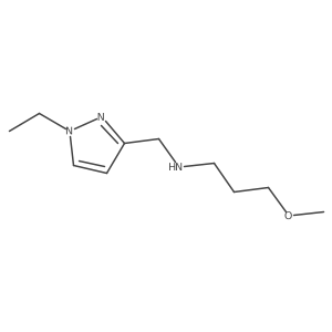 [(1-ethyl-1H-pyrazol-3-yl)methyl](3-methoxypropyl)amine Structure