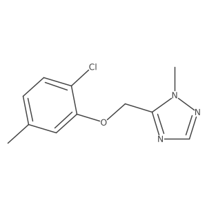 5-[(2-chloro-5-methylphenoxy)methyl]-1-methyl-1H-1,2,4-triazole结构式