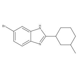 6-bromo-2-(3-methylcyclohexyl)-1H-benzimidazole结构式