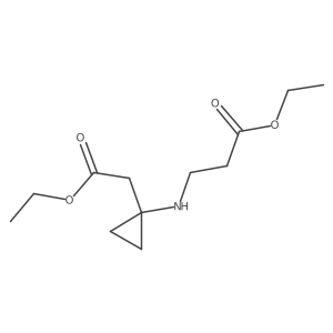 1-[(3-Ethoxy-3-oxopropyl)amino]cyclopropaneacetic acid ethyl ester Structure